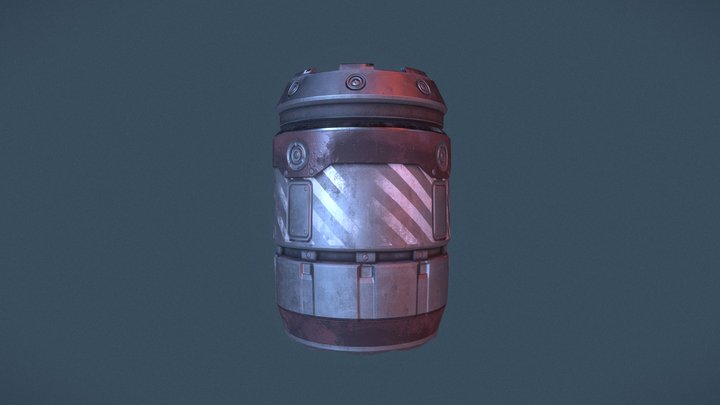 scifi barrel 3D Model