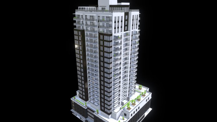 Kelowna 3D Residential Tower Demo | OKN3D 3D Model