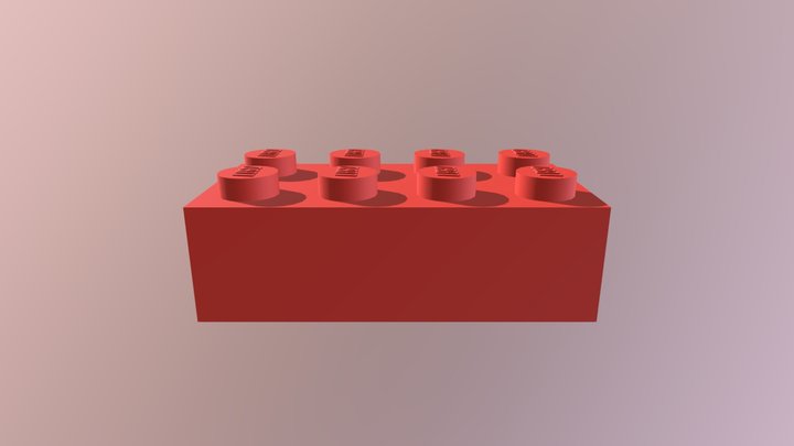 LEGO 2 X 4 3D Model