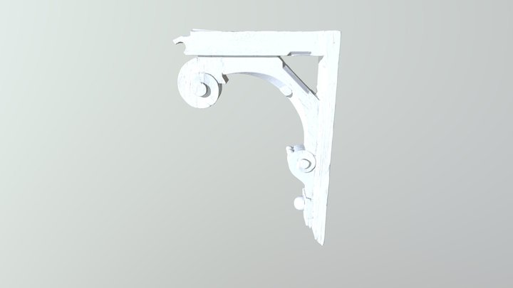Houten Armatuur V2 Meshed Solid 3D Model