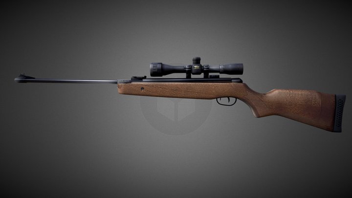 Hunting Sniper Rifle 3D Model