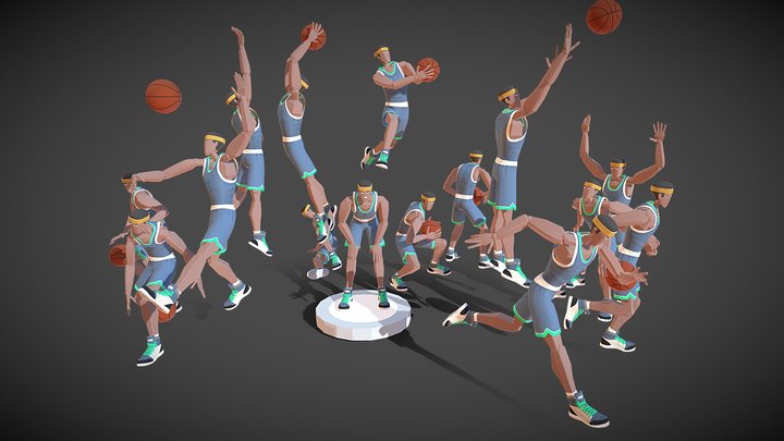 [Basketball8] All Player 3D Model