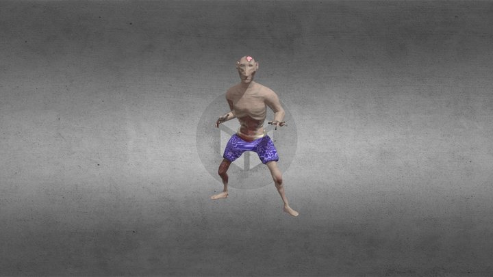 Realistic Zombie Game Ready & Animated 3D Model 3D Model