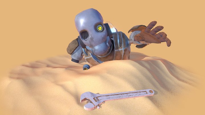 Deserted Robot 3D Model