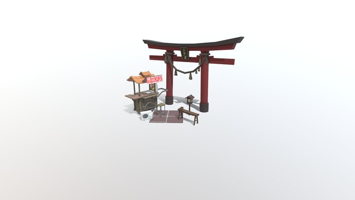 1DAE12 Machias Boschman - Kyoto Props Q-Week 3D Model