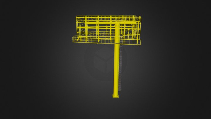 Рекламный щит Краснодар 3D Model