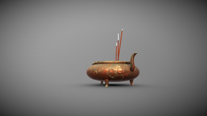 Incense burner 3D Model