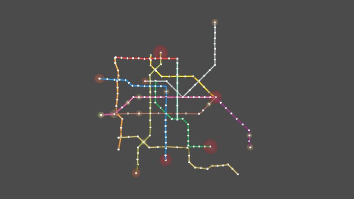 Metro CDMX 3D 3D Model