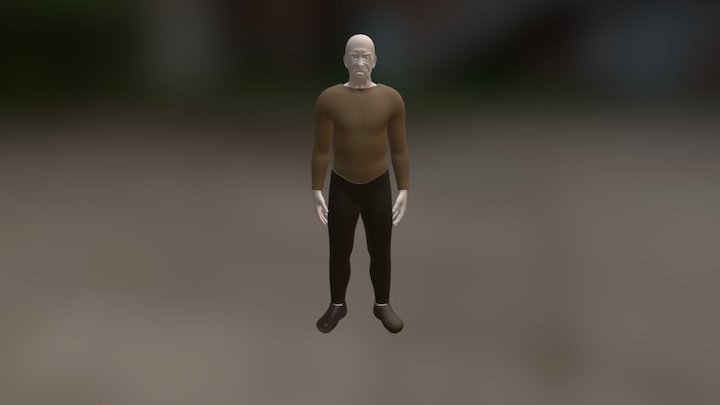 Haunted House Owner Greeting 3D Model