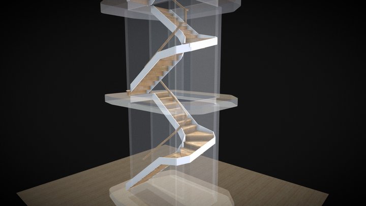 Hermany Rear Wall Rails 3D Model