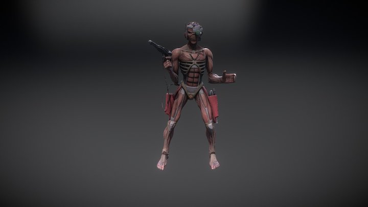 Cyborg 3D Model