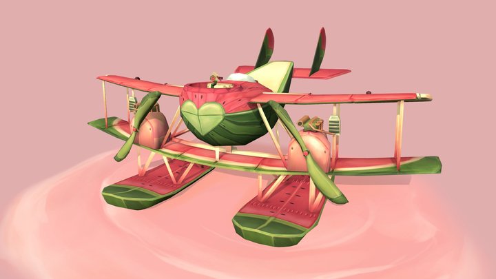 WarMelon plane 3D Model