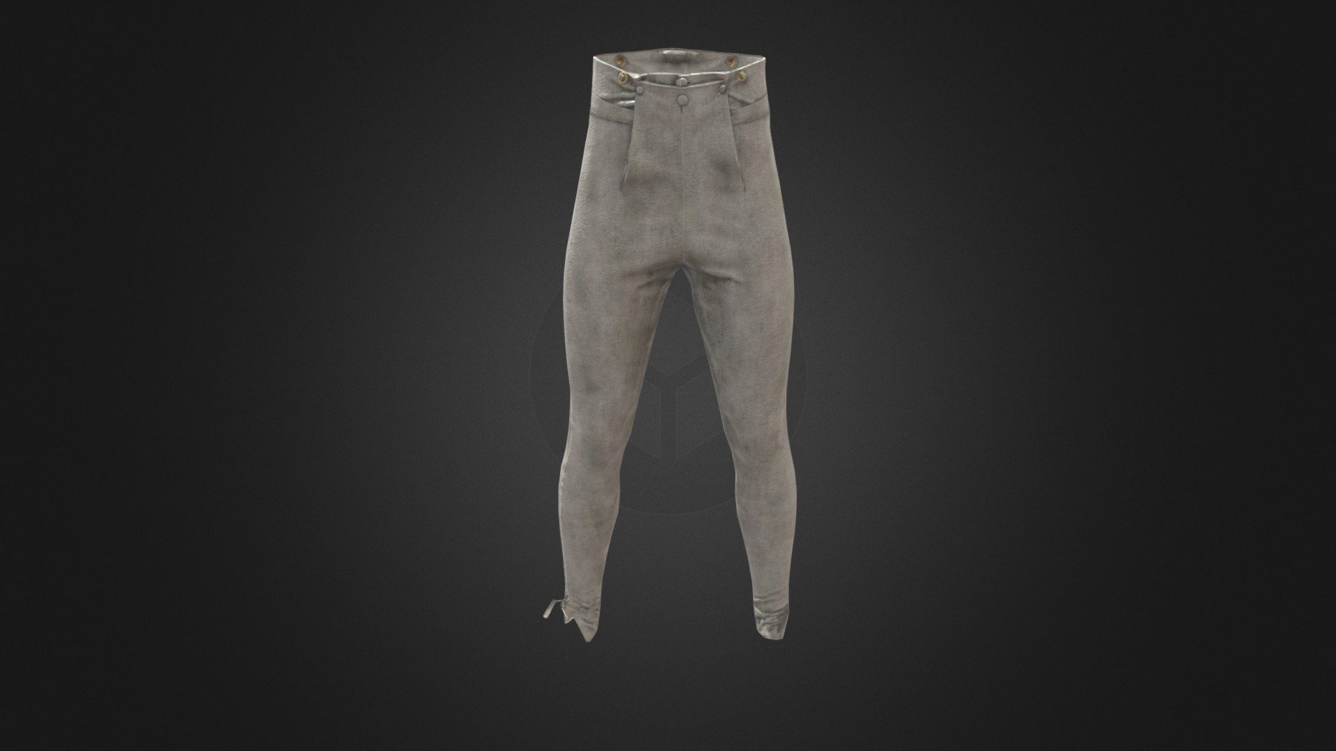 Early 19th Century Lambskin Pantaloons - Buy Royalty Free 3D model by ...