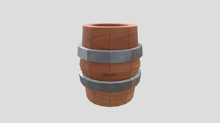 barrel high bake 3D Model
