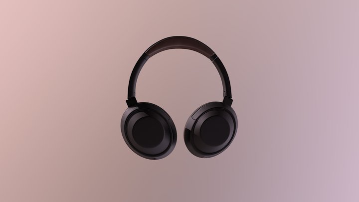 Sony WH-1000XM4 - Black and brown 3D Model