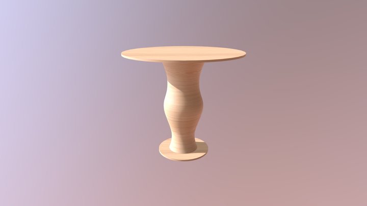 Round Table 3D Model