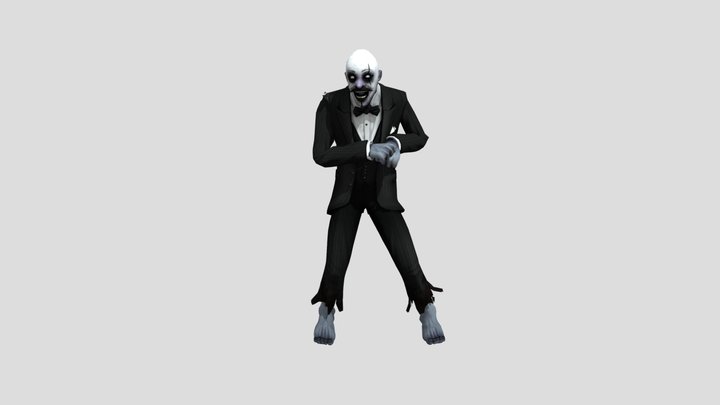 Creepy butler doing tenna dance 3D Model