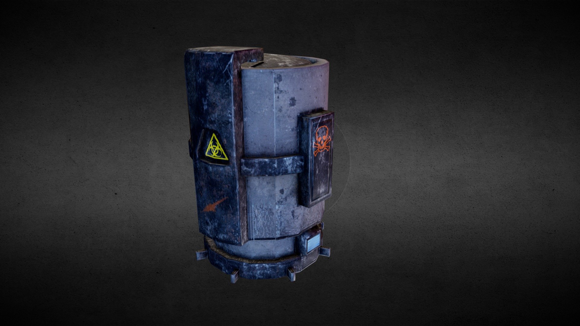 PBR game asset barrel