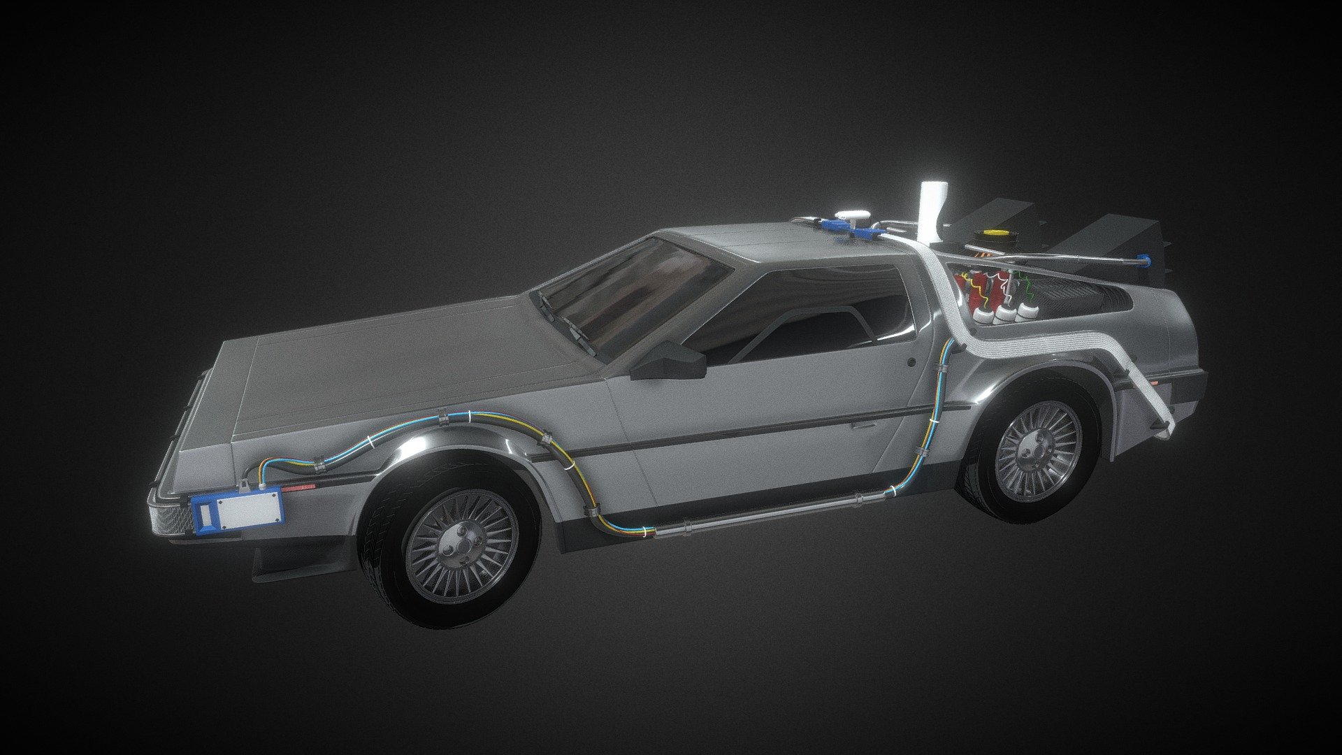 Delorean (highpoly) - Download Free 3D model by Cristianolop [18ecd06 ...