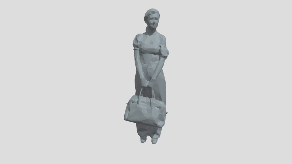 Lowpoly Female Standing