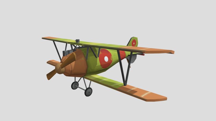 Flying Circus Albatros D.V 3D Model