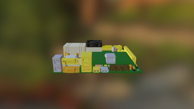 Motherboard 3D Model