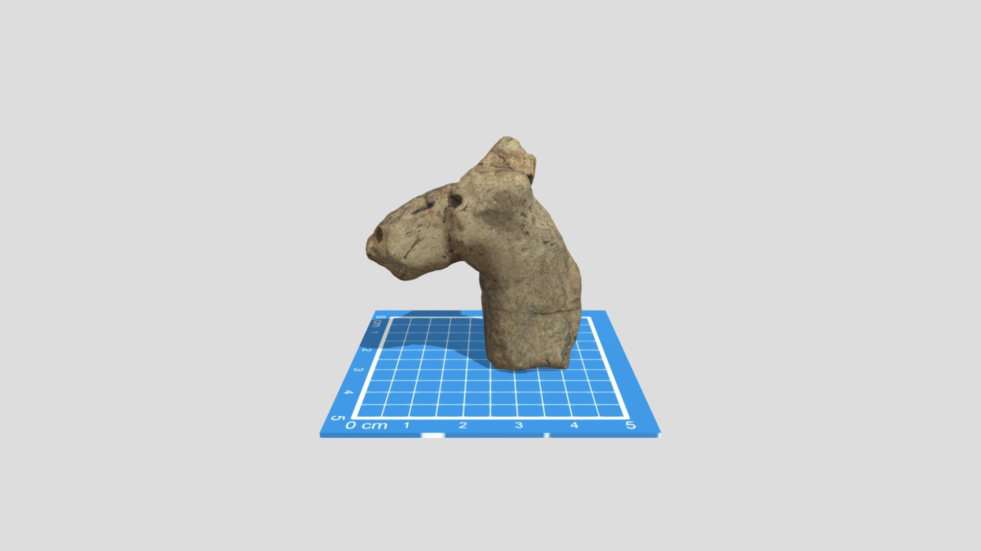 Глиняная голова лошади — Sketchfab embed 3D viewer