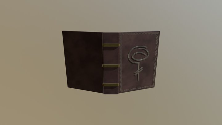 Spell Book 3D Model