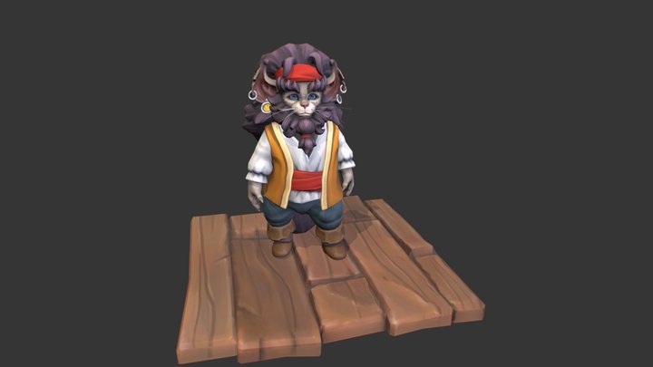 Cat Idle 3D Model