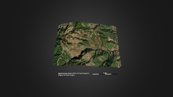 富民_金铜盆山 – Free 3D Model STL