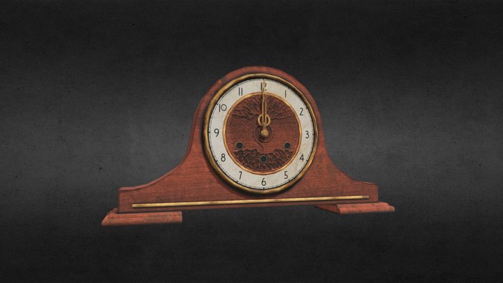 Mantel Clock 3D Model