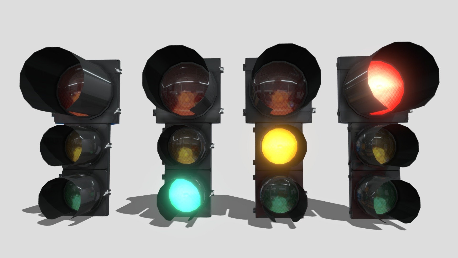 EOI 12-8-8 Inch Traffic Signals