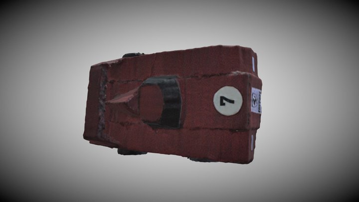 Coche A Pilas Rojo 3D Model