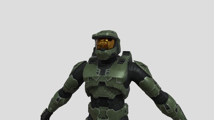 Master Chief High Poly 3D Model