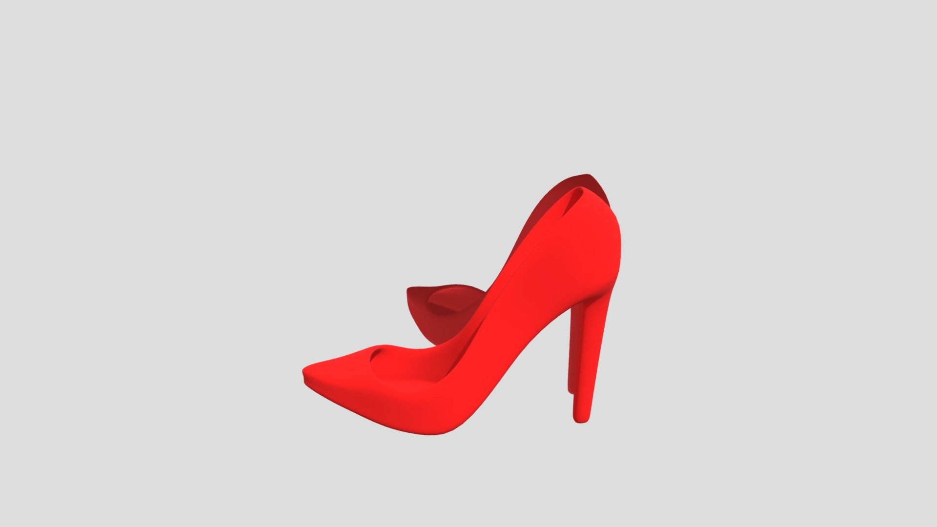 Red High Heels Download Free 3d Model By Ipekns [18f66ed] Sketchfab