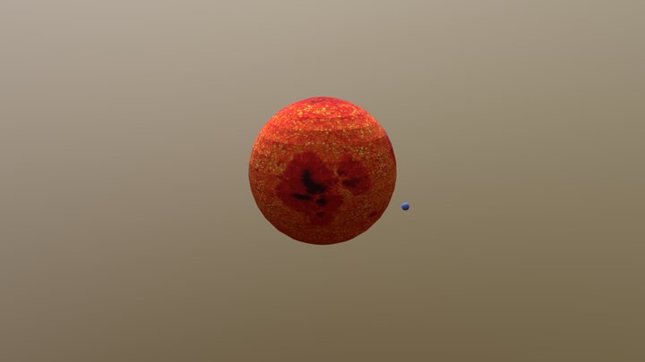 Maddi's Mini Solar System that moves! 3D Model