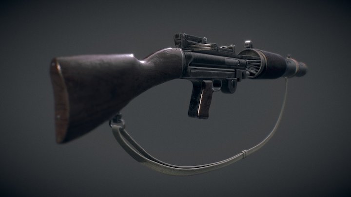 T-21 Light Repeating Blaster (High-Poly) 3D Model