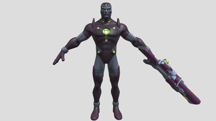 3D model Kang the Conqueror VR / AR / low-poly rigged