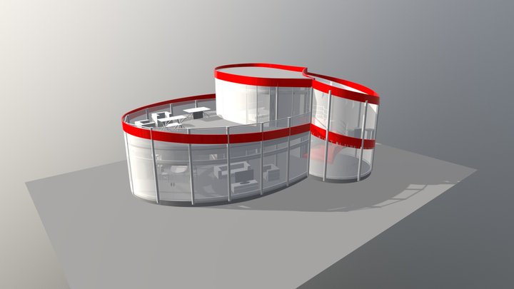 Stripe Crib 3D Model