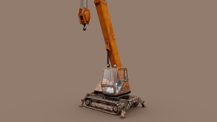 Construction Crane 3D Model
