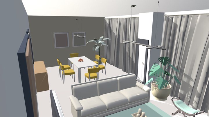 Living Room 3D Model