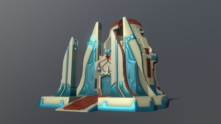 Mek'Aar Temple - Coursework draft 3D Model