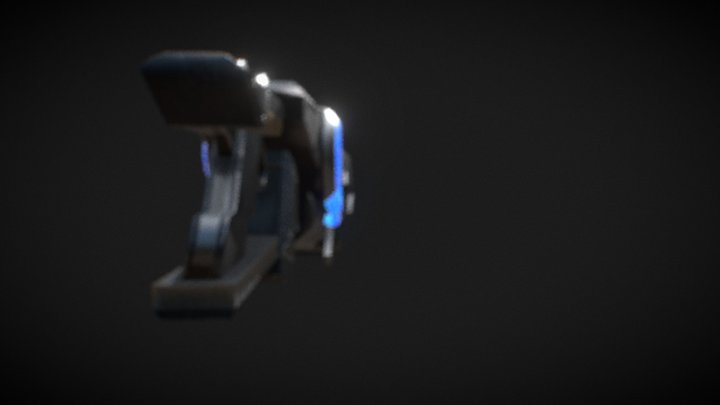 Weapon Blue Plasma 3D Model