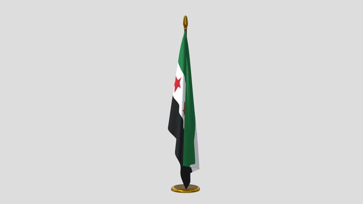 Syria Flag 3D Model