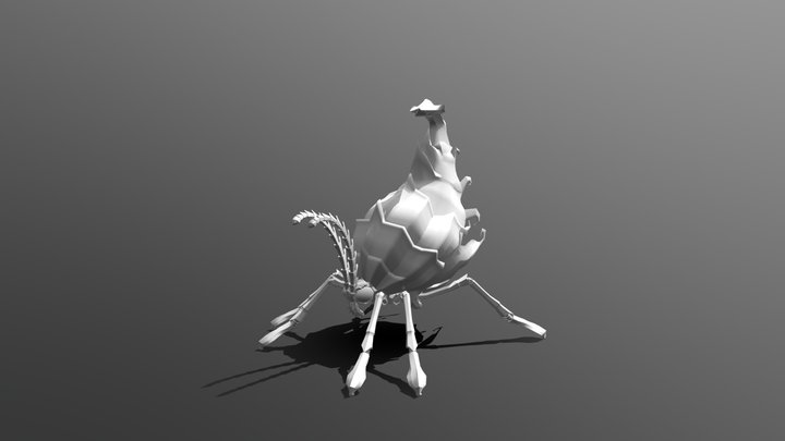 Stylized Insect 3D Model