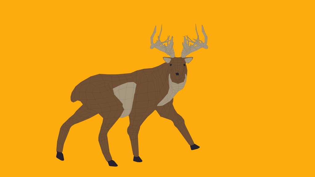 Lowpoly Elk
