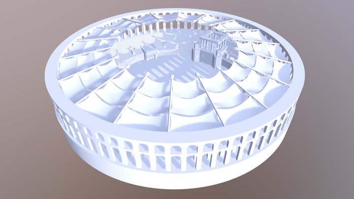 Roman Arena 3D Model