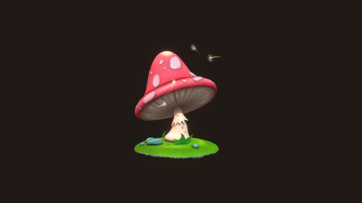 Little Mushroom 3D Model