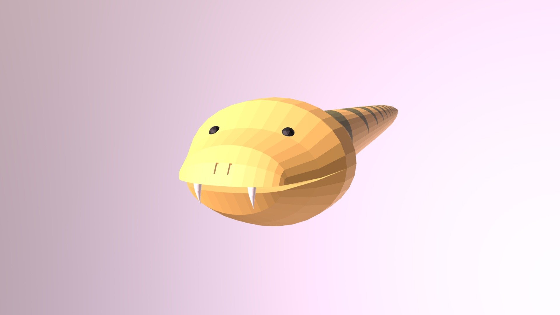 Low-poly Rattlesnake