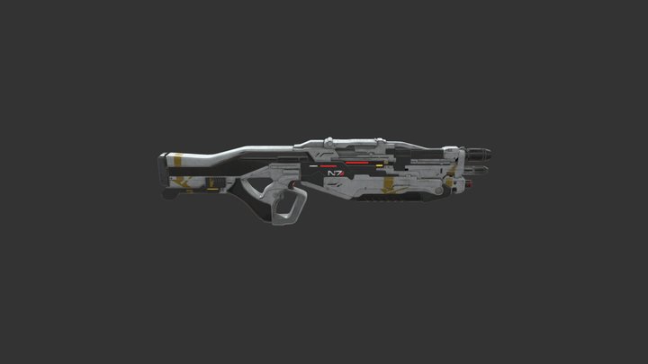 Mass Effect N7 Executor Gun (fanmade) 3D Model